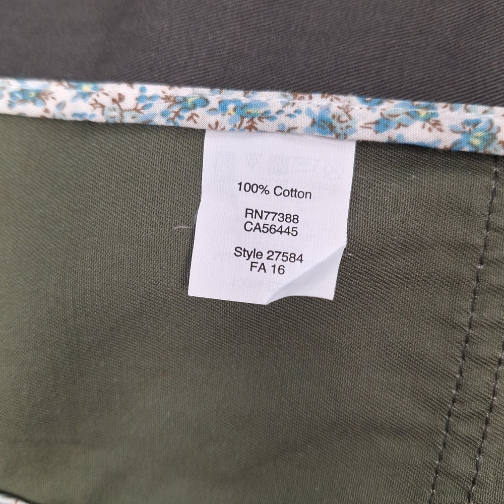 J.Crew Women XS Relaxed Boyfriend Field Jacket Green Army Waist Cinch Style NWOT - Picture 8 of 11
